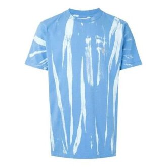 Reflektierendes Tie-Dye-Shirt mit kurzen Shorts, blau