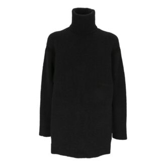 Rollkragenpullover mit gesticktem Logo