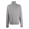 Rollkragenpullover mit gesticktem Logo