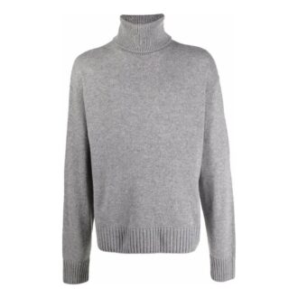 Rollkragenpullover mit gesticktem Logo