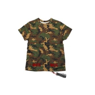 Rot Kurzarm Camouflage Grün