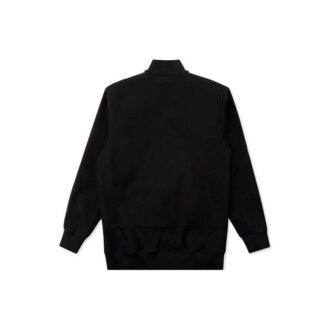 Rubber Retro Zipper Jacket Schwarz