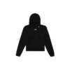 Schwarz, gewelltes Logo, Slogan-Aufdruck, lockere Passform