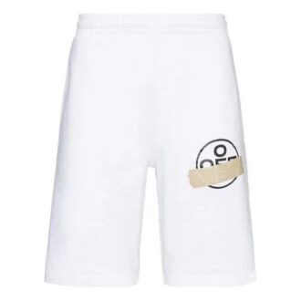 Shorts mit Logo-Aufdruck Weiß