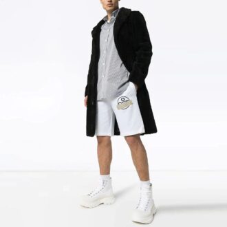 Shorts mit Logo-Aufdruck Weiß