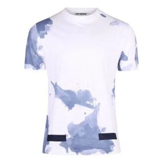 Splash Ink Shorts-Shirt Weiß