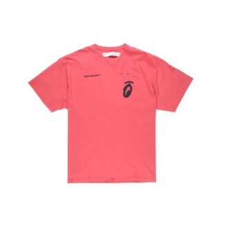 Splitted Arrows Large Kurzarm-T-Shirt, lockere Passform, rot