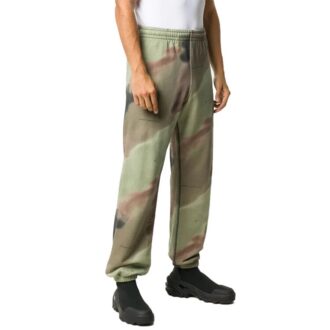 Sport-Hose mit Camouflage-Print, grün