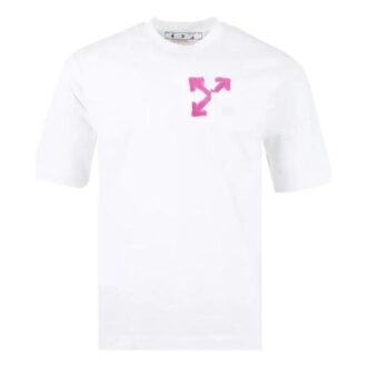 Spray Arrow Pocket Skate-T-Shirt „Weiß/Lila“