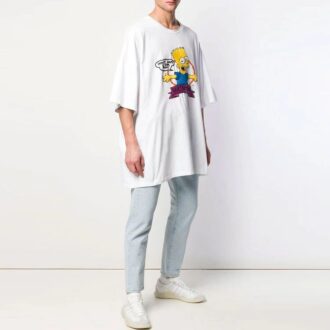 SS19 Bart Simpson Oversize-Kurzarm-Shorts