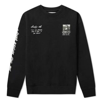 SS19 Herren-Pullover mit Mona Lisa-Logo und Rundhalsausschnitt