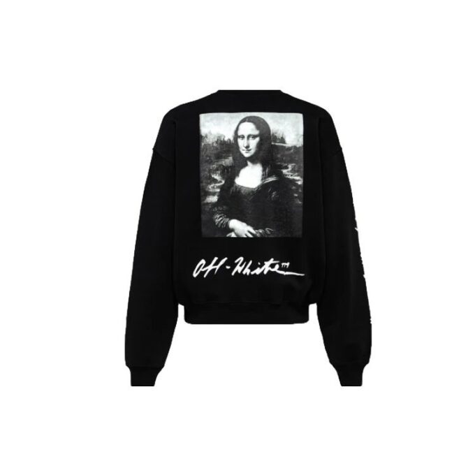 SS19 Herren-Pullover mit Mona Lisa-Logo und Rundhalsausschnitt