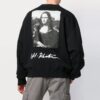 SS19 Herren-Pullover mit Mona Lisa-Logo und Rundhalsausschnitt
