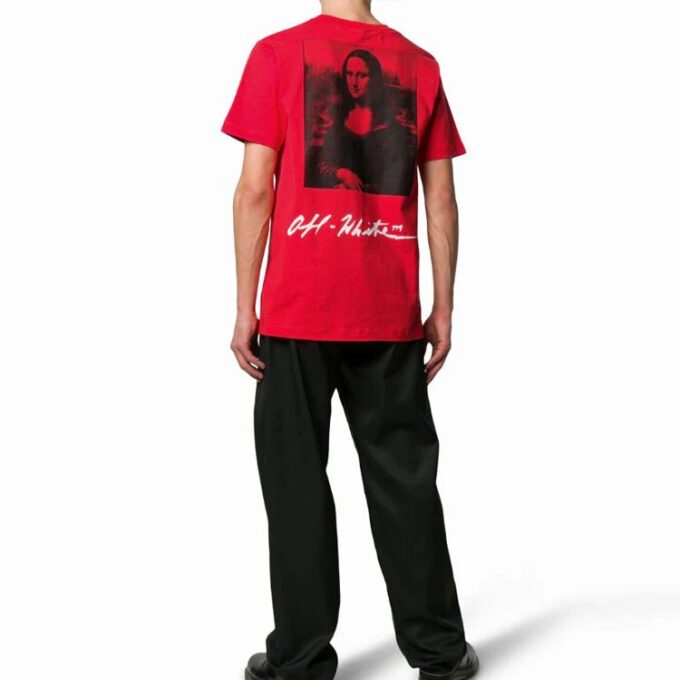 SS19 Herren-T-Shirt mit Logo von Mona Lisa, normale Passform