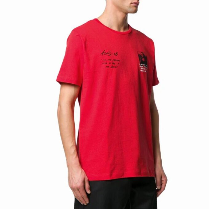 SS19 Herren-T-Shirt mit Logo von Mona Lisa, normale Passform
