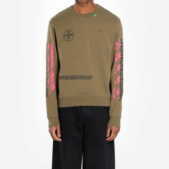 SS19 Logo Arrows Sketch Herren-Logo-Pullover mit Rundhalsausschnitt