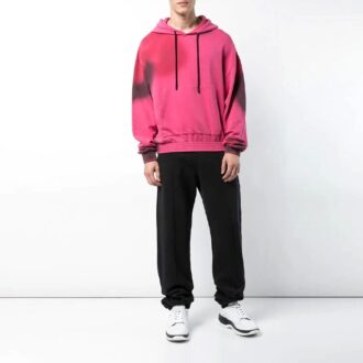 SS19 Spray Baumwoll-Kapuzenpullover für Herren, rosa