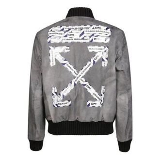 SS20 Airport Arrow Printing Jacke Herren Grau