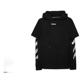 SS20 Airport Tape Herren-Hoodie mit langen Ärmeln