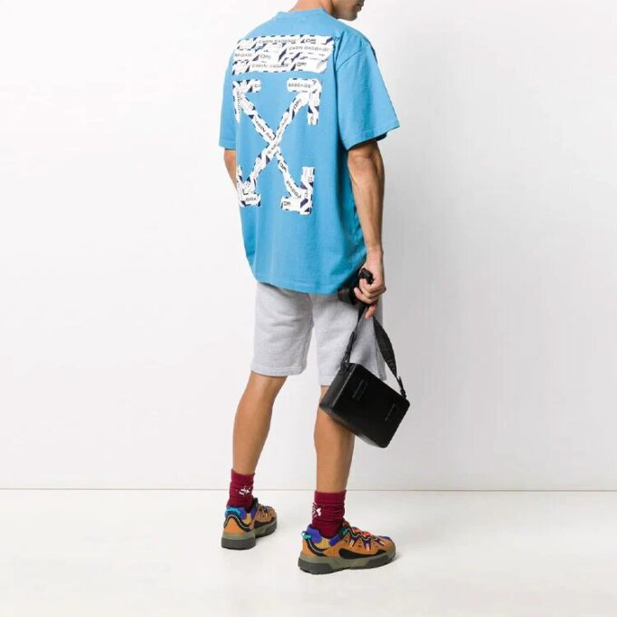 SS20 Airport Tape Print für Herren Blau