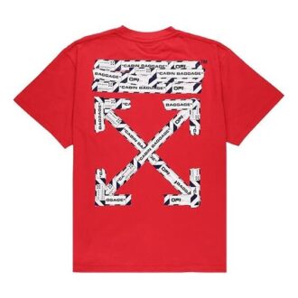 SS20 Airport Tape Print für Herren Rot