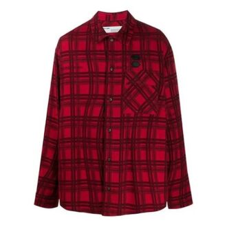 SS20 Back Arrows Sketch Herren-Hemden Rot Schwarz