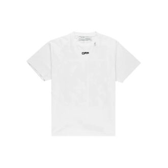 SS20 Caravaggio T-Shirt mit quadratischem Logo-Print auf dem Rücken, kurzärmelig, weiß