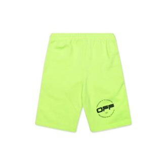 SS20 Herren-Bermudashorts aus Baumwolle mit 3D-Pencil-Print, fluoreszierend