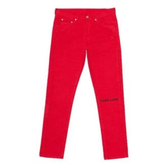 SS20 Neujahr Herren-Jeans aus Mischgewebe im Streetstyle, einfarbig, Baumwolle, Logo, Slim-Fit