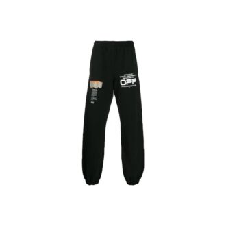 SS20 Trainingshose mit wellenförmigem Logo für Herren, schwarz