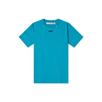 SS20 Wavy Line Weiß bedruckt, locker sitzend, Herren, Blau
