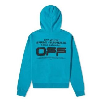SS20 Weiß Wavy Logo-Print Lässig Herren Blau