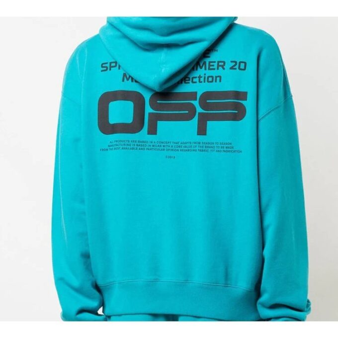 SS20 Weiß Wavy Logo-Print Lässig Herren Blau