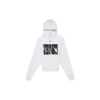 SS20 Weißes Oversize-Sweatshirt mit Sprühfarbe