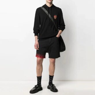 SS21 Apple Arrows Einfarbig, lockere Passform, schwarz