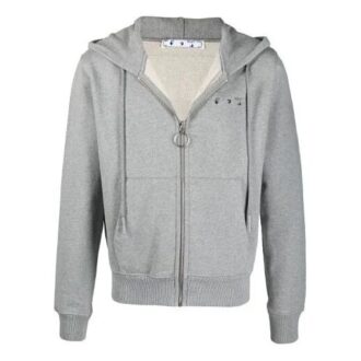 SS21 Arrow Embroidered Zipper Slim Fit Version Grau