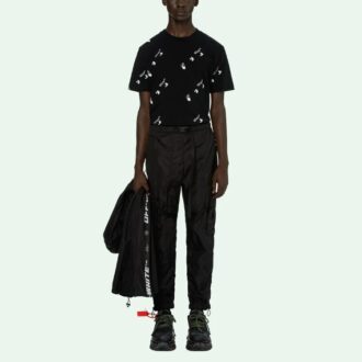 SS21 Arrow Printing Cargo-Hose Schwarz