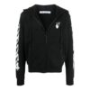 SS21 Arrows-Muster, lockere Passform, schwarz