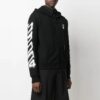 SS21 Arrows-Muster, lockere Passform, schwarz