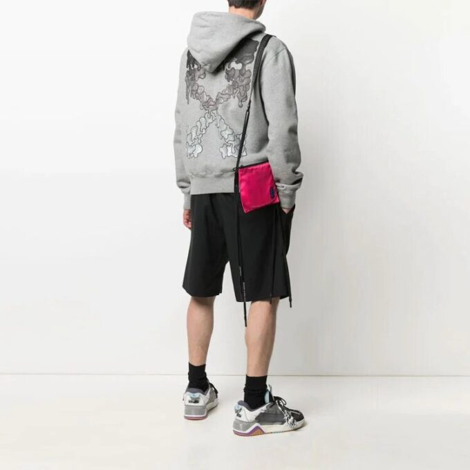 SS21 Arrows Pfeilmuster-Print Lockere Passform Grau