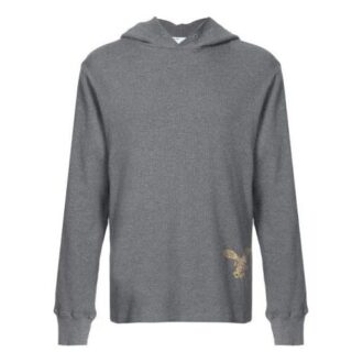 SS21 Baumwoll-T-Shirt mit gesticktem Logo, Standardausführung, Grau