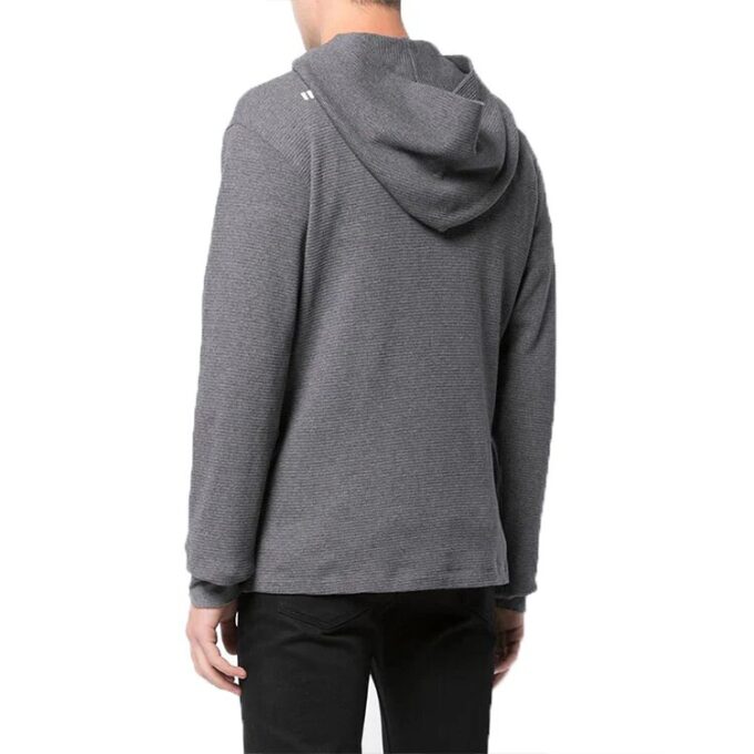 SS21 Baumwoll-T-Shirt mit gesticktem Logo, Standardausführung, Grau