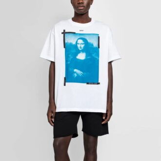 SS21 Bedruckt Rundhalsausschnitt Shorts Kurzarm Weiß