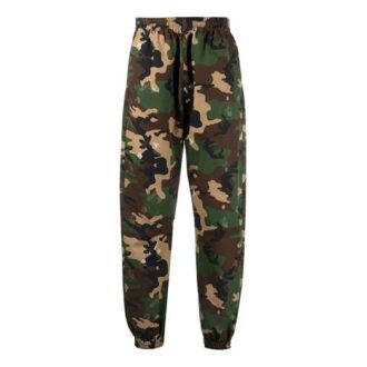 SS21 bedruckte Sport-Lange Hose mit Logo, Camouflage