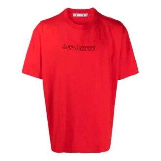 SS21 Bedrucktes Kurzarm-Shirt Rot