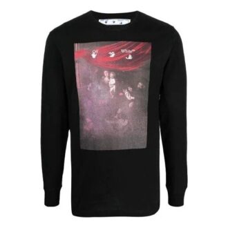 SS21 bedrucktes Logo Sport-Langarmshirt Schwarz