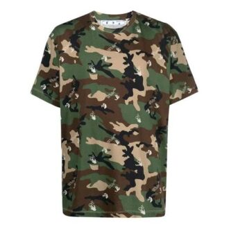 SS21 Bequemer Kurzarm-Hoodie mit Camouflage-Muster und lockerer Passform für Shorts