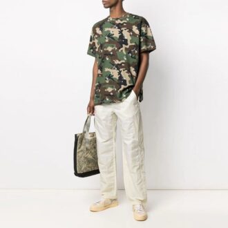 SS21 Bequemer Kurzarm-Hoodie mit Camouflage-Muster und lockerer Passform für Shorts
