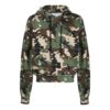 SS21 Camouflage-Allover-Print, lockere Passform, grün