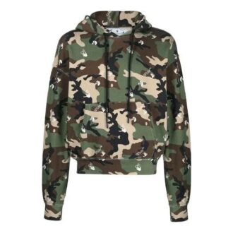 SS21 Camouflage-Allover-Print, lockere Passform, grün